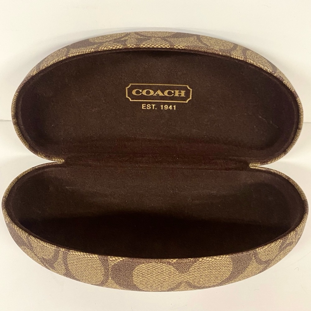 Coach | Hard Shell Signature Monogram Glasses Case - Picture 2 of 5